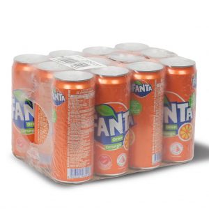 Fanta Orange Can Soft drinks  330 ml (24 pieces/Full Case)