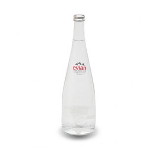 Evian Water Original Glass  750 ml