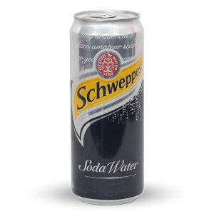 Schweppes Soda Water Can  330 ml