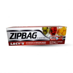 Lacys Zip Bag Storage Quart 25 Bag