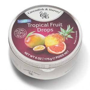 Cavendish & Harvey Candy Sugar Free Tropical Fruit Drops (175g)