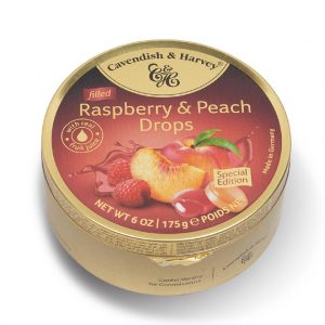 Cavendish & Harvey Candy Peach & Raspberry Drops (175g)