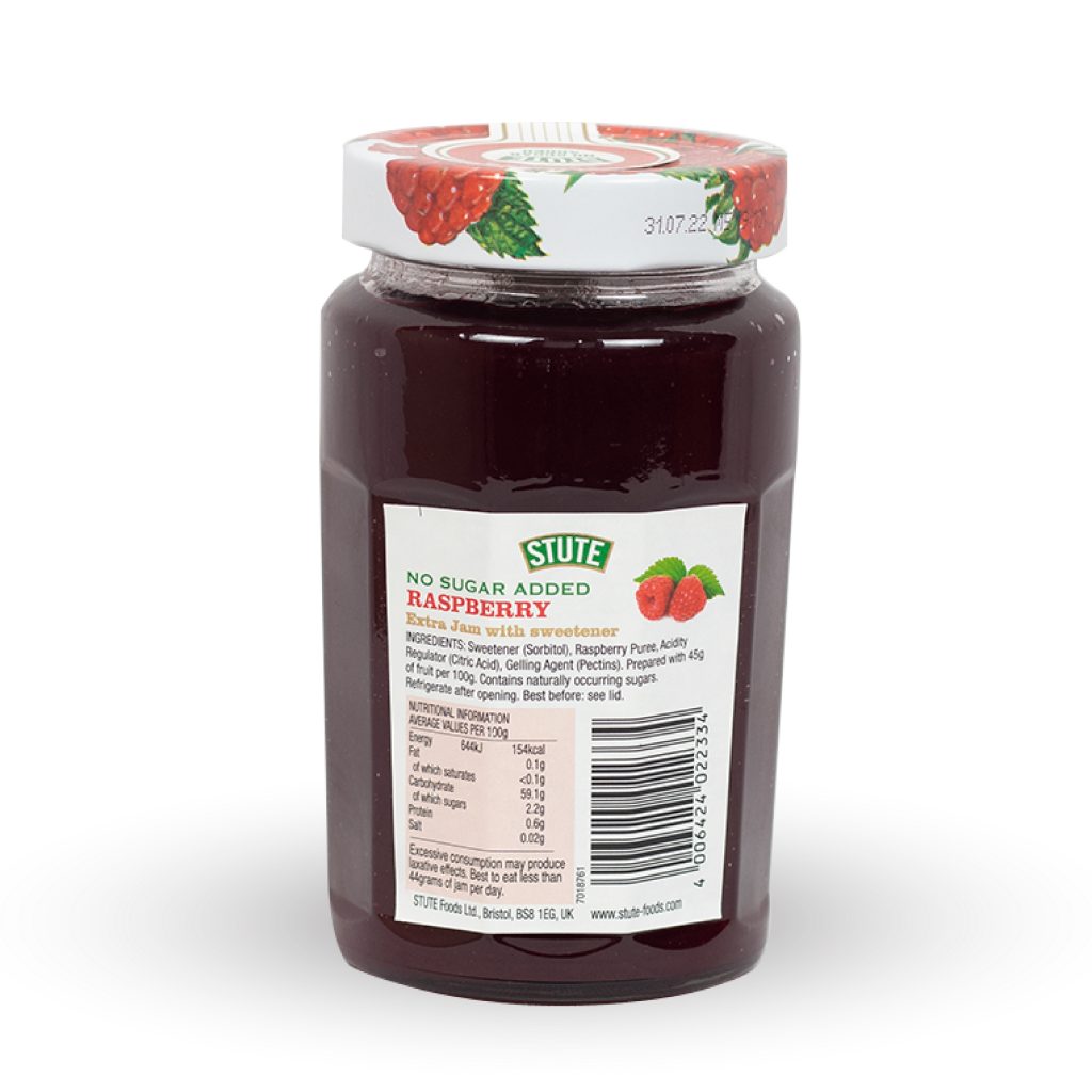 Stute Jam Diabetic Raspberry Extra Jam 430g Mawola Traders
