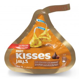 Hershey’s Kisses Milk Chocolate with Hazelnut 150g