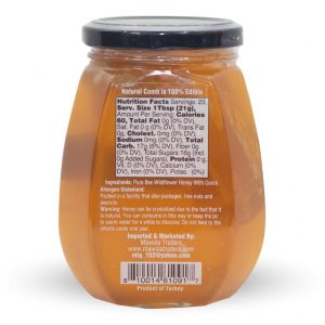 Palermo Honey with Honeycomb in Glass Jar 500g
