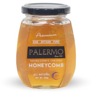 Palermo Honey with Honeycomb in Glass Jar 250g