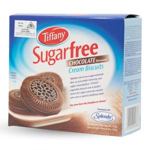 Tiffany Sugar Free Chocolate Flavored Cream Biscuit 162g