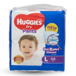 Huggies Diaper 50’s Dry Pants Super Jumbo Pack- L