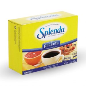 Splenda Sugar Diabetic Sweetener Sachet 100 Packet