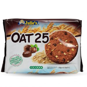 Julie’s Oat 25 with Hazelnut & Chocolate Chips 200g