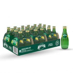 Perrier Water Glass Bottle 330 ml (24 Pieces Pack)