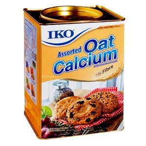IKO assorted oat calcium oatmeal cracker tin 700g