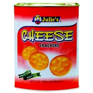 Julie’s biscuits cheese crackers tin 700g