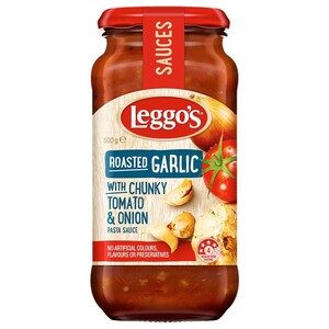 Leggos Pasta Sauce Rosted Garlic Onion 500gm
