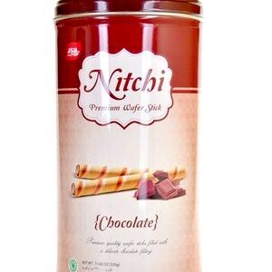 Nitchi wafer chocolate stick tin 330gm