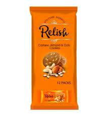 Relish Cashew, Almond, OATS Cookies (12 pack) 504g
