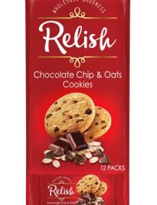 Relish Chocolate chips & OATS Cookies (12 pack) 504g