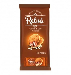 Relish Coffee & OATS Cookies (12 pack) 504GM