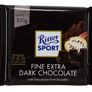 Ritter Sport Fine Extra Dark Chocolate 100gm