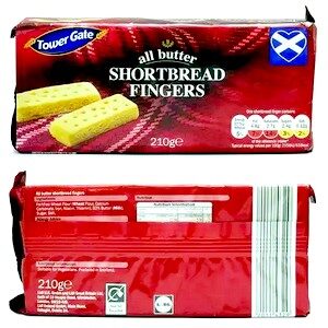 Tower All Butter Shortbread Fingers Biscuits 210g