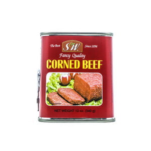 S & W CORNED BEEF 340 GM